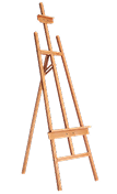 WOODEN EASEL 65